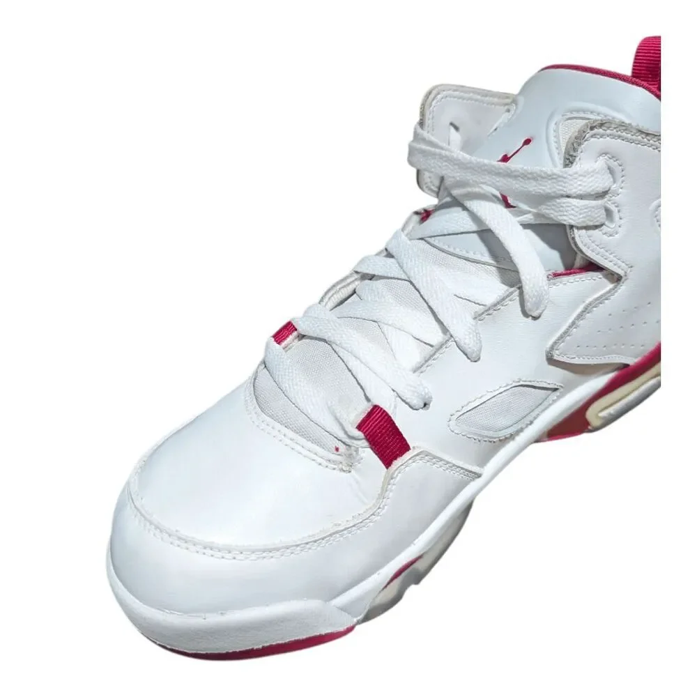 NIKE Air Jordan Fight Club 91 'White Pure Platinum Sail Mystic Hibiscus' Size 6Y